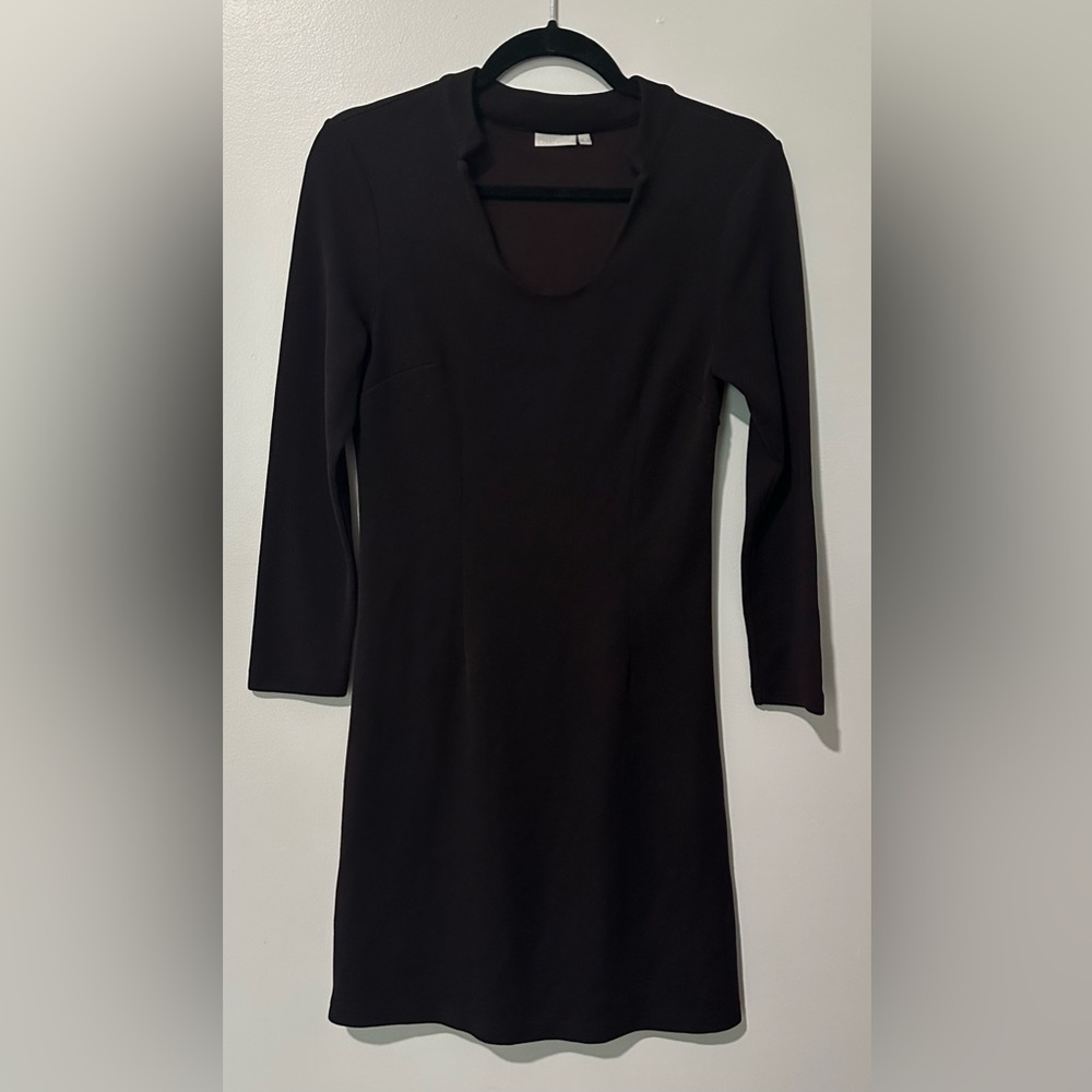 Ellie Kai Long Sleeve Deep Maroon Long Sleeve Dress Sz 2